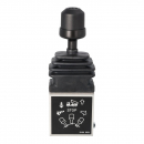 Pneumatic joystick for hooklift, skip loader, tipper BI G1/8" bottom connections